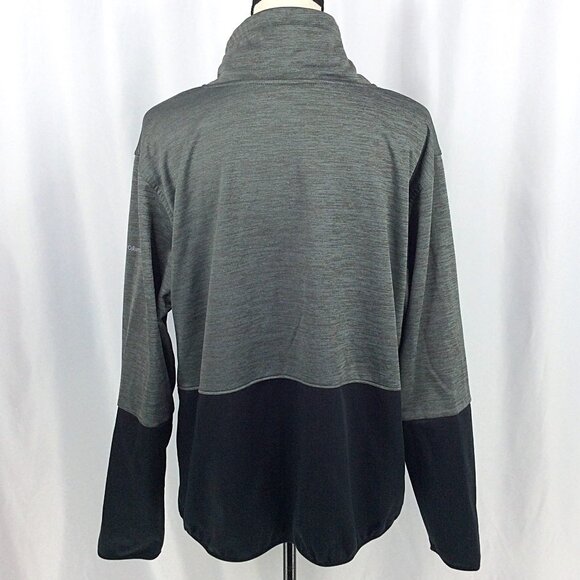 Columbia Funnel Neck Pullover Sweatshirt Womens Size XXL 2XL Black Gray Hiking - Picture 7 of 12